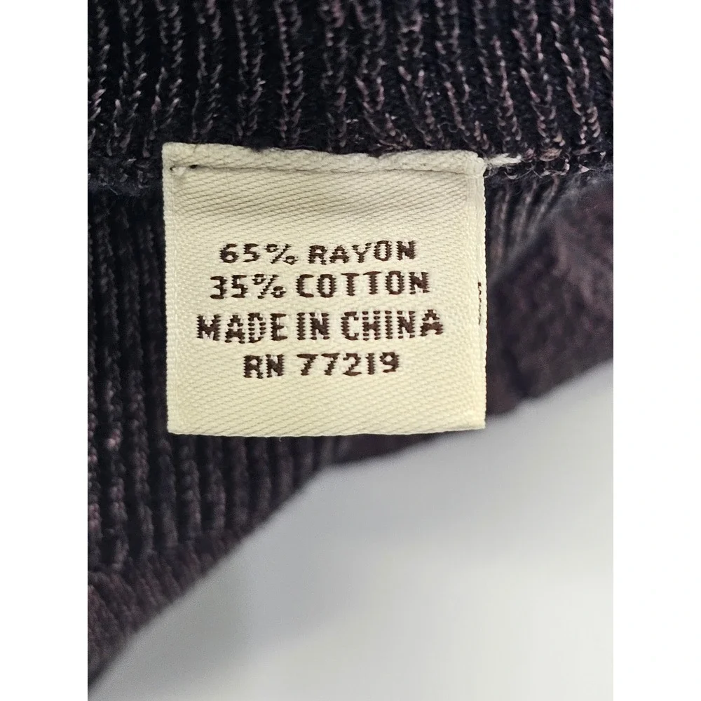Pronto Uomo Men Mock Neck Textured Knit Sweater M Rayon Cotton‎ Dark Gray Brown